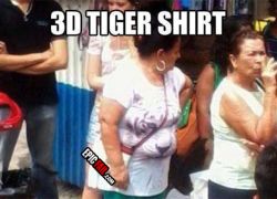 Ægte 3D tiger!